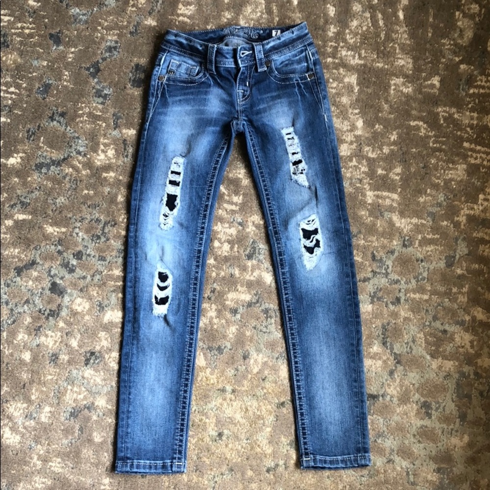 Miss Me girls.  Jeans, size 7.  Like new.